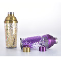 2021 Newest Custom 450ml Glitter Plastic Cocktail Shaker Hand Drink Mixer Boba Tea Shaker Cup For Home /Bar